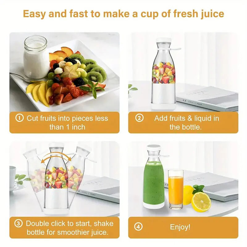 1PC mini espremedor de frutas sem fio portátil.